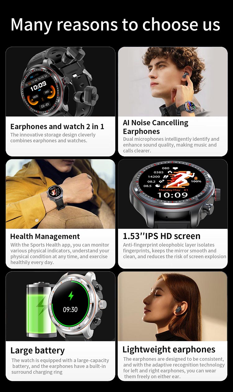 LC19 Smart Watch,Smart Watch with Earbuds , LC19 Smartwatch，Smart Watch with earphone，LC19 Smart Bracelet, Watch and Earphone, Watch Earphone 2 in 1